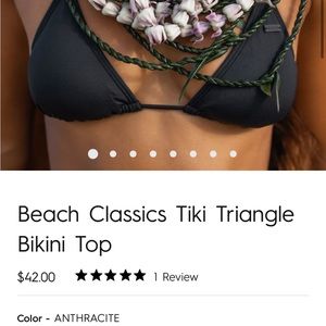 Roxy Beach classics tiki triangle bikini top